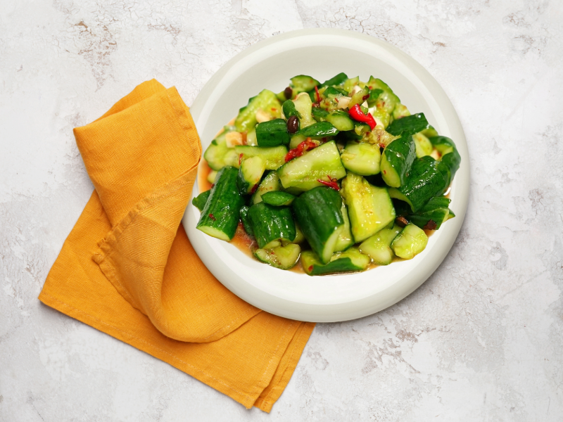 青脆爽口涼拌小黃瓜